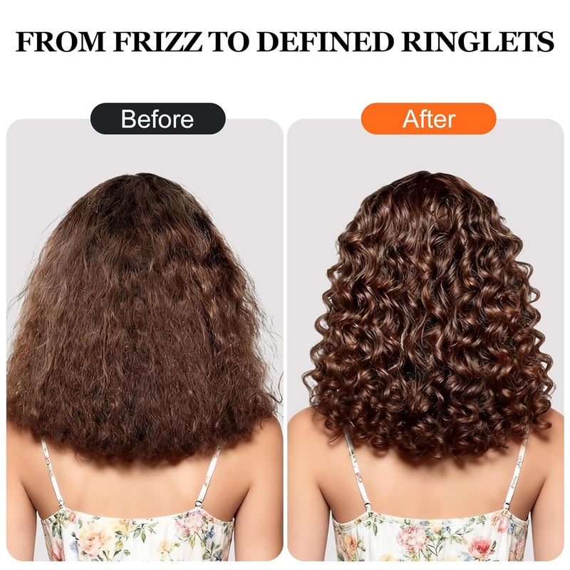 Weldilgit Curl Defining Brush for Thick Coily Hair, Firm-Bristle TPEE Detangling Brush for Coarse 4A–4C Curls, Dual-Sided Wide & Narrow Tooth Brush for Wet & Dry Curl Shaping– Women & Men (2054-Matte Black) - Image 4
